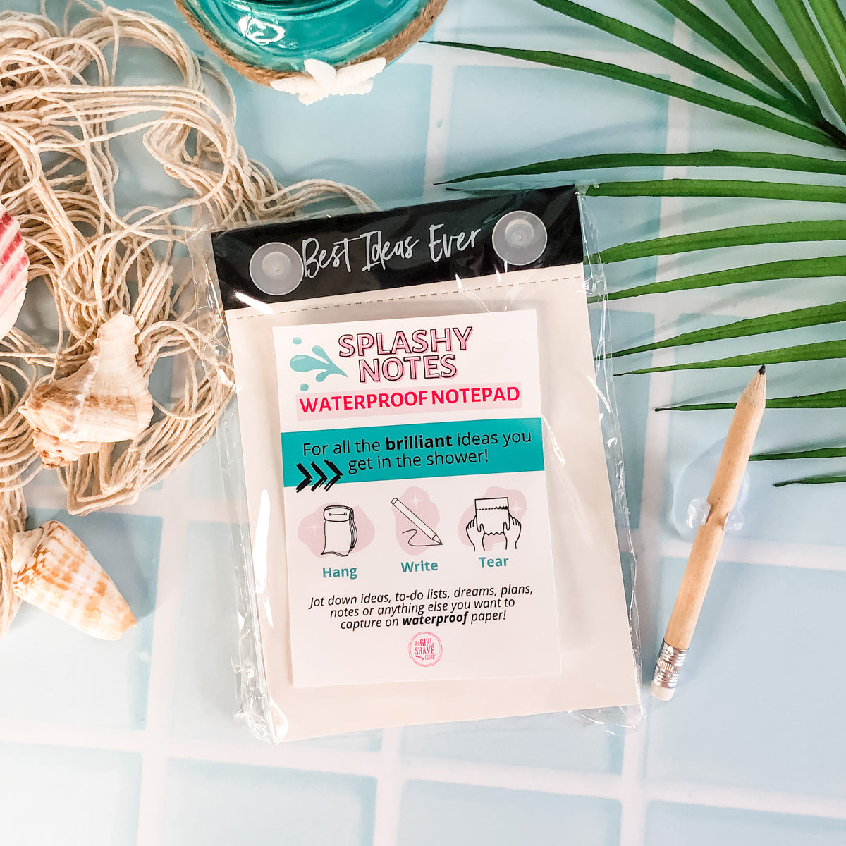 She H Notepad Splashy Notes (Waterproof Notepad) - All Girl Shave Club